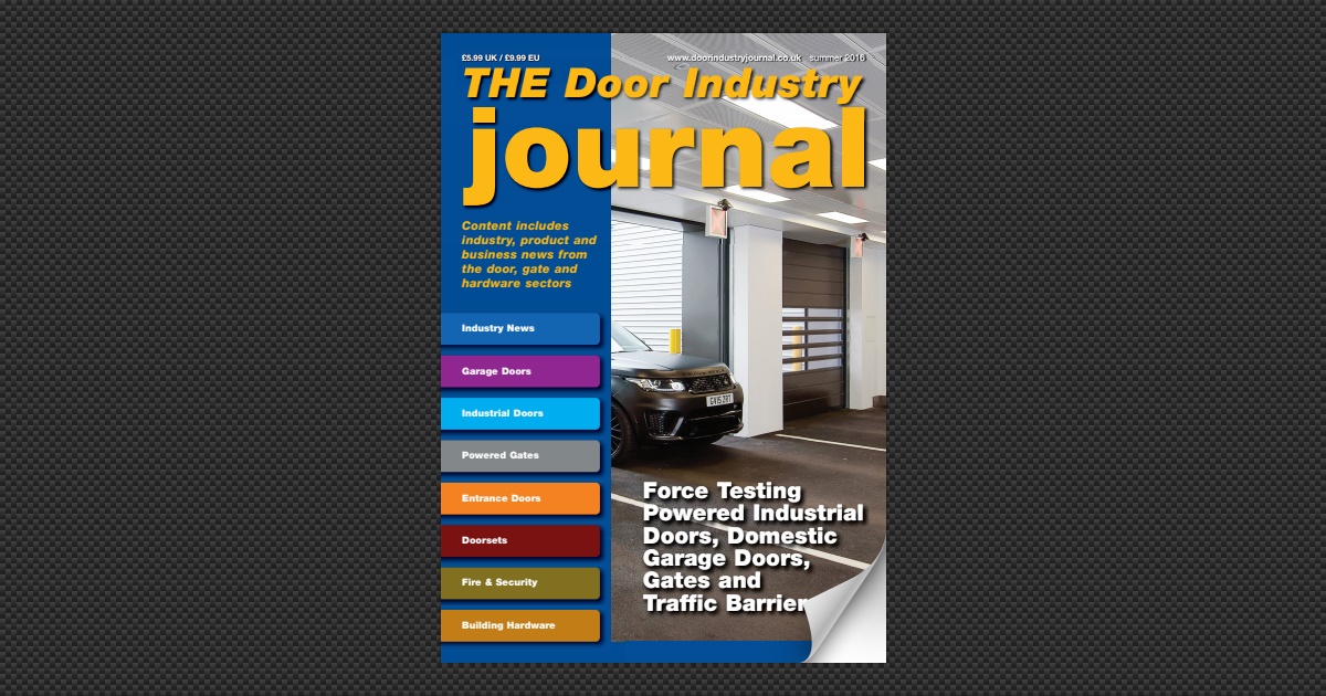 Door Industry Journal - Summer 2016